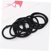 Vaguelly 8pcs Elastic Hair Bands Black Ponytail Holders for Women