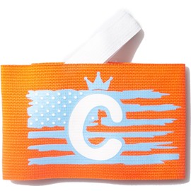 Lunmeer Youth Captain Armband for High School Soccer Team, Soccer Captain Arm Band for Child (Red)