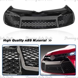 Stunning For 2015 2016 2017 Toyota Camry Front Bumper Upper & Lower Grill SE XSE Set