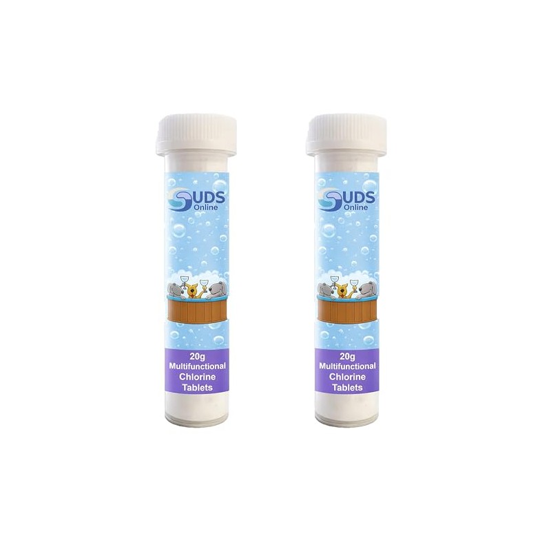 SUDS-ONLINE 20 x 20gram Chlorine Tablet Hot Tubs Swimming Pool