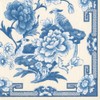 Entertaining with Caspari Cocktail Napkin, Blue and White, Box of