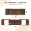 Teak Bathtub Tray - Luxury Bath Tray with Expandable Handles,