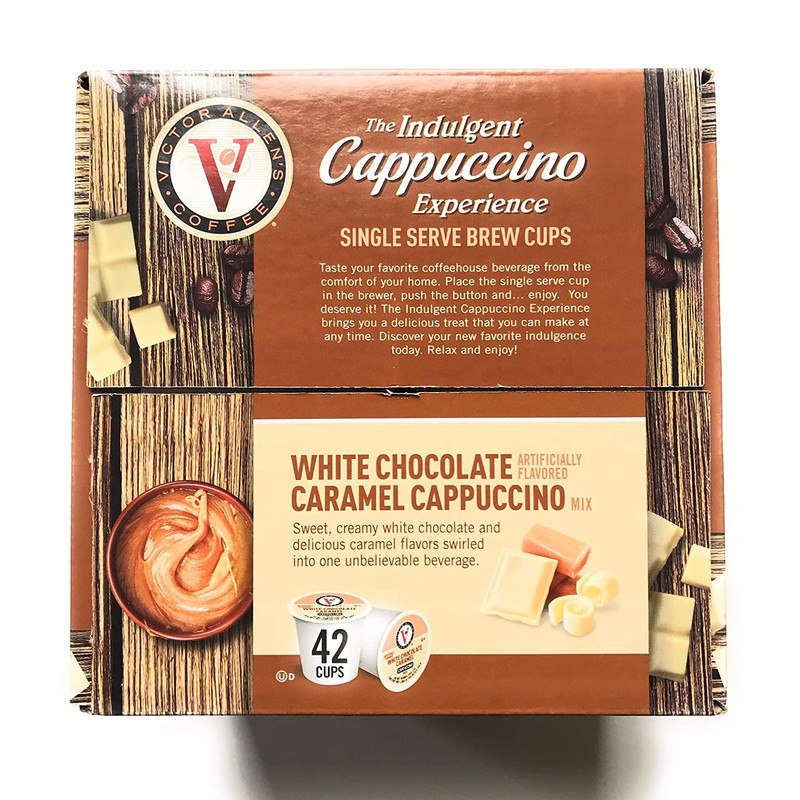 Victor Allen Indulgent White Chocolate Caramel Cappuccino Single Serve Cups