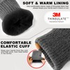 MIG4U Mens Warm Winter Wool Gloves Knit, Thermal Insulated Fleece