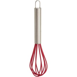 Fox Run Raspberry Silicone Whisk, 2.5 x 2.5 x 9 inches, Metallic