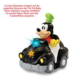 VTech 80-521604 TUT Baby Speedster Goofys Police Car Police Baby Toy, Toy Car, Goofy, Multi-Coloured