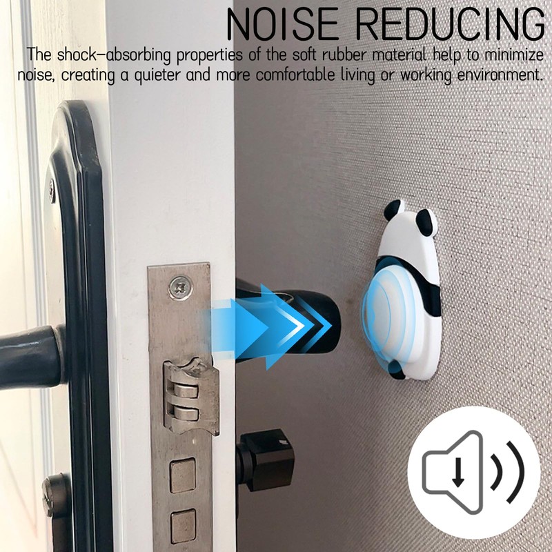 Silicone Door Stopper for Wall 8 Pieces - Anti-Collision Pad,