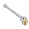 AB Tools Brass Boat Drain Plug & Spanner Speedboat Rib