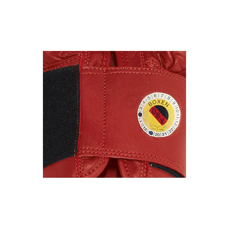 Paffen Sport Contest Competition Boxing Gloves with DBV Mark, Red,