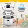 Stainless Steel Fat Separator 4 Cup/1000ML Gravy Grease Separator with