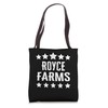 Royce Farms Family Reunion Squad First Last Name Tote Bag