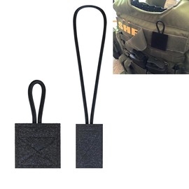 Ezcora Ham Radio Mic Loop Holder Keeps Two Way Radio Mic in Place for Police Law Enforcement Police Radio Microphone Holder for Vest Accessories