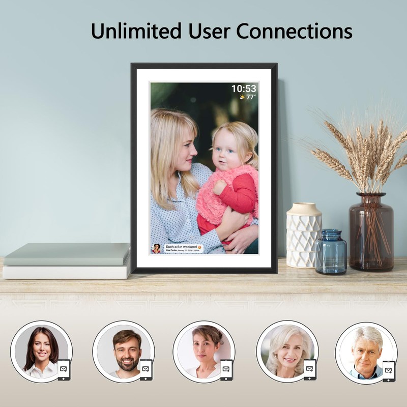 Digital Picture Frame WLAN 10.1 Inch 1280 x 800 IPS