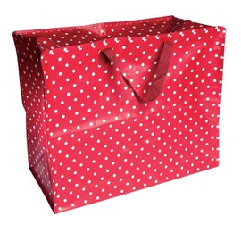 Large Storage Bag with Zip - Strong and Durable 55 x 48 x 28cm 70l - Choice of Design (Red Retrospot)