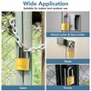 DELSWIN Weatherproof Padlock with Key (Keyed Alike) - Heavy Duty