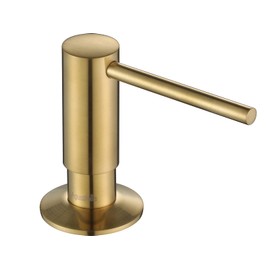 AguaStella ASF026BG Built in Soap Dispenser Brushed Brass for Kitchen Sink with Soap Bottle Countertop Pump