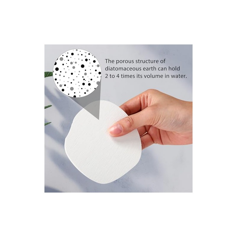 Diatomaceous Earth Coasters Set of 4 - Stylish Modern Design