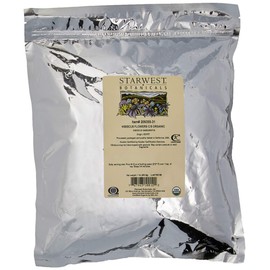 Starwest Botanicals Organic Egyptian Hibiscus Flowers Tea Loose Cut and Sifted, 1 Pound Bulk (Pack of 2)