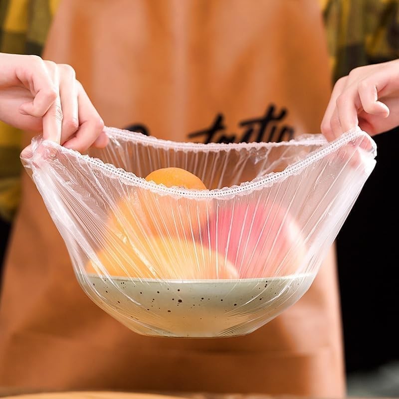 160 pcs Disposable Bowl Covers - Food Cover Stretch Edging,