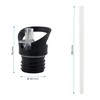 Salty Mind Replacement Lid/Drinking Attachment with Straw for Stainless Steel