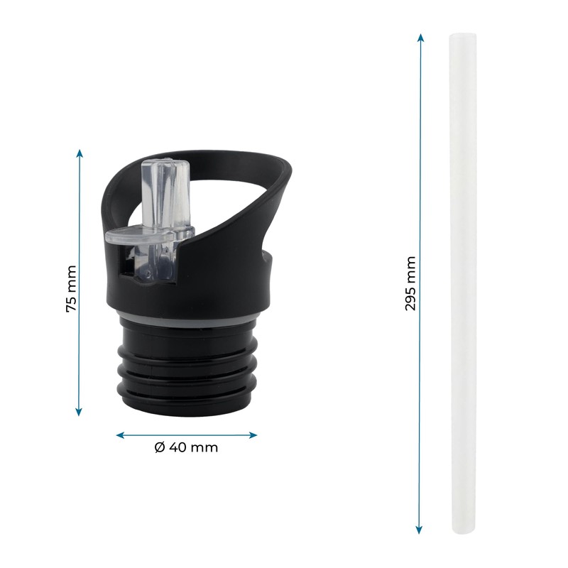 Salty Mind Replacement Lid/Drinking Attachment with Straw for Stainless Steel