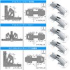 Hinges - Set of 4 - Repair and Secure Sliding