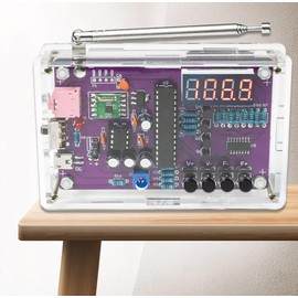 zmart DIY FM Radio Electronic Kit Adjustable Frequency 87-108MHz Digital Display DIY Soldering Project Practice Solder RDA5807S