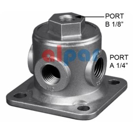 Alpar 3 Way Pilot Valve Port A:1/4", Port B:1/8" NPT Ref: 90554615, 170.90054079