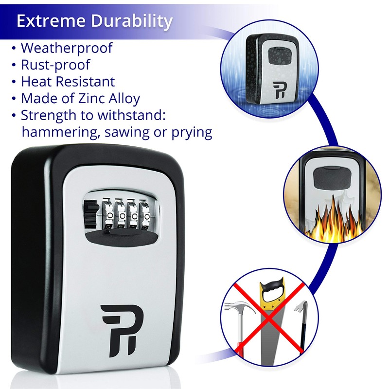 Key Lock Box for Outside - Realtor Lockbox for House