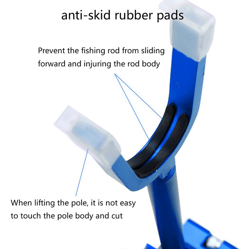 Fishing Rods Holder Aluminum Alloy AntiSlip Hand Rod Holder Fishing