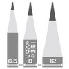 Nakabayashi DPS-H501W Manual Pencil Sharpener for Sharpening Thick Pencils, White