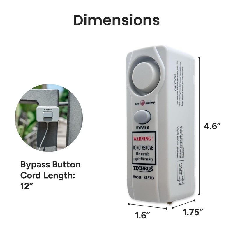 Techko S187D Safe Pool Alarm