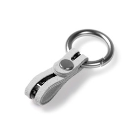 BETTERHUMZ Alcantara Leather Keychain,Carbon Fiber Car Key Case Chain,Car Fob & Home Keys Case Cover Keyrings Accessories, Gray, Universal
