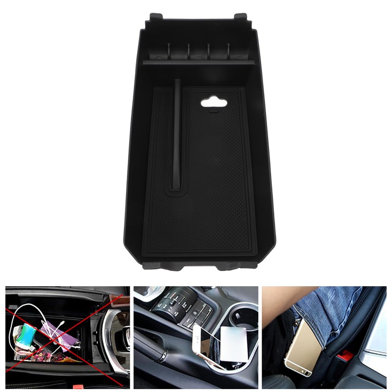 Centre Console Organiser, Storage Box with Non-Slip Pads, Perfect Fit,