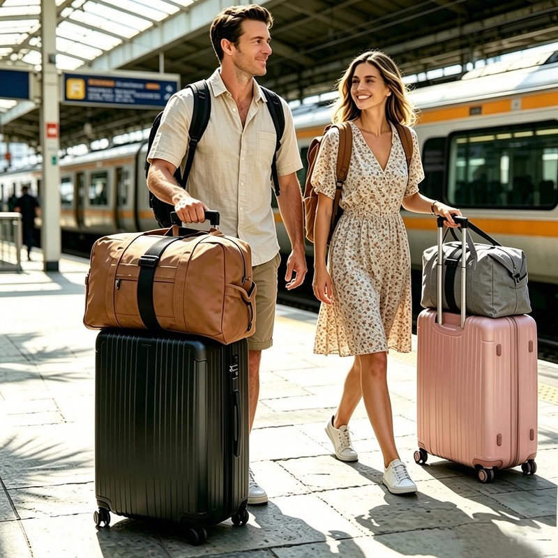 SpassLeben Luggage Straps for Suitcases, Extended Adjustable Luggage Connector Straps,
