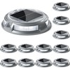 SIEDiNLAR Solar Driveway Lights Outdoor 16 LEDs 9 Modes, Dock