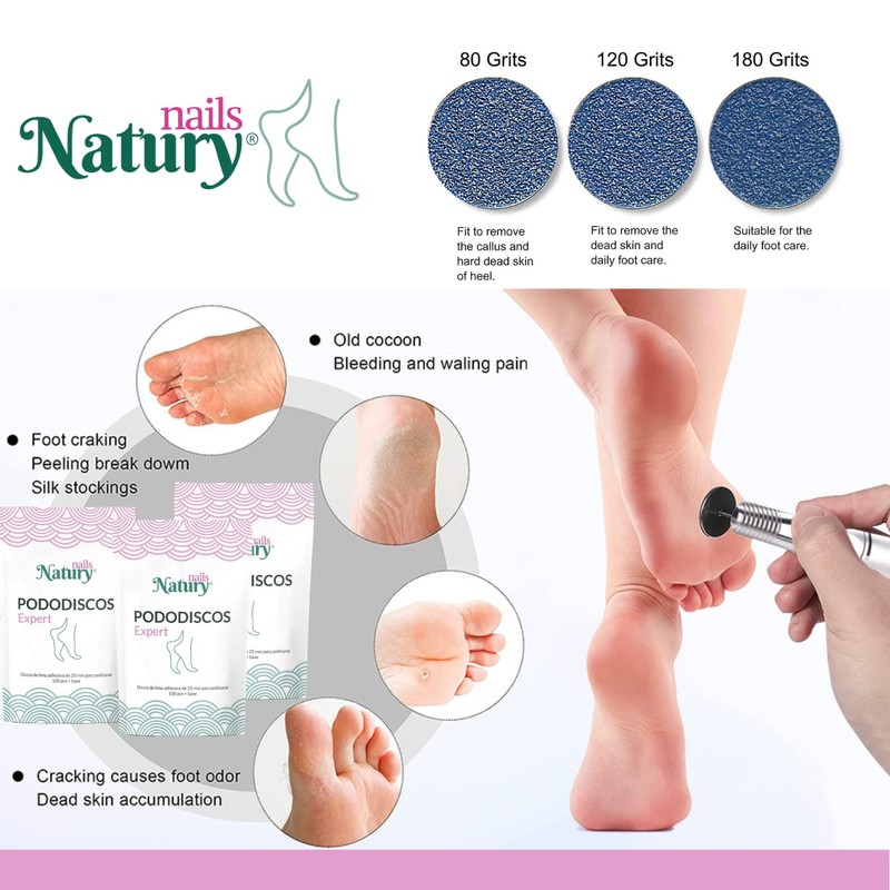 Natury Nails Expert 100 paper disks with 25 mm base