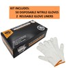 HDMNDD Black Disposable BBQ Grill Gloves Kit - 50 Heavy