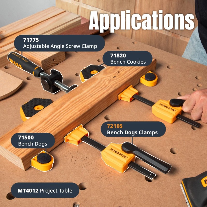 Bench Dog Clamp, Workbench Horizontal Clamps for 3/4" Bench Dog