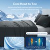 EASELAND Cooling Comforter Set King/Cali King Size for Hot Sleepers,Cooling