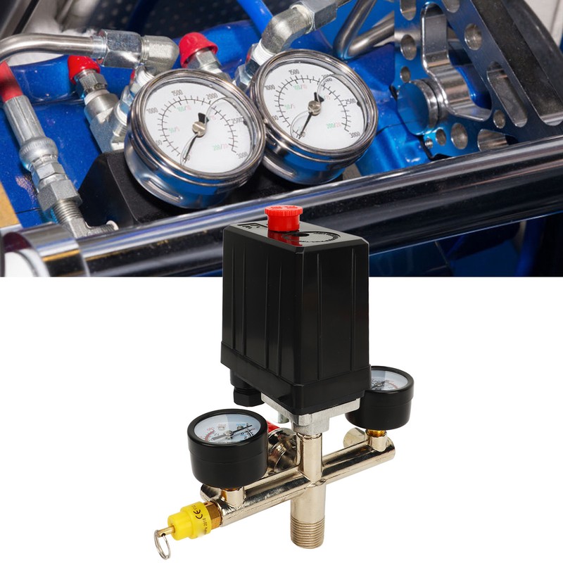 Air Compressor Pressure Switch Dual Regulator Automatic Pressure Control Valve
