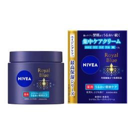 Nivea Royal Blue Body Cream Medicated Moisturizing Seal Care 5.6 oz (160 g) [Quasi-drug] [Fragrance-free, Color-Free] [Formulated with Anti-Inflammatory Ingredients to Prevent Roughness and Cracks]