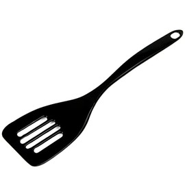 Chef Craft Basic Melamine Slotted Turner/Spatula, 11.25 inch, Black