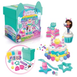 Gabby’s Dollhouse ™ Large Cakey Cat™ Birthday Sensory Box! Get Ready for a paw-Some Party by Sculpting Pretend Party Treats! Age 4+