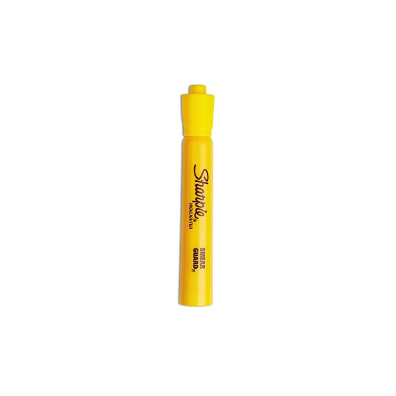 Sharpie Tank Style Highlighters, Chisel Tip, Yellow, 12 Count