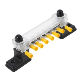 Alipis Rv Bus Bar Block Compact Terminal Terminal Strips for Yachts Rvs and Devices Easy Installation and Connection