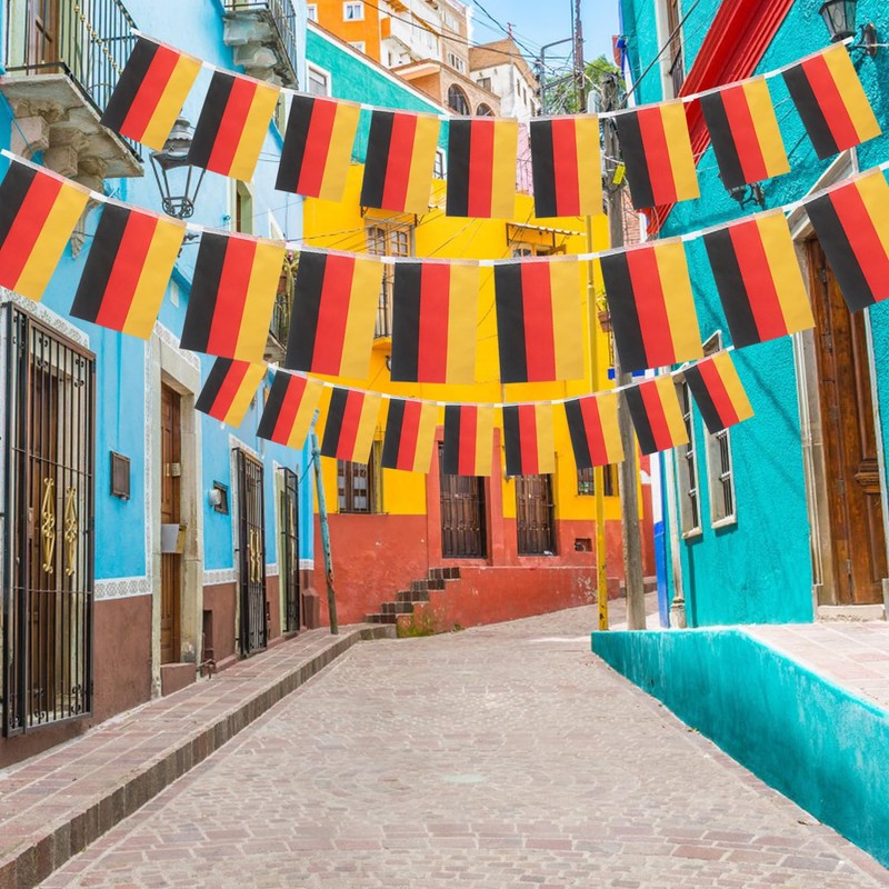 Germany Flag Chain, 11 m Flag Chain Garland with 40