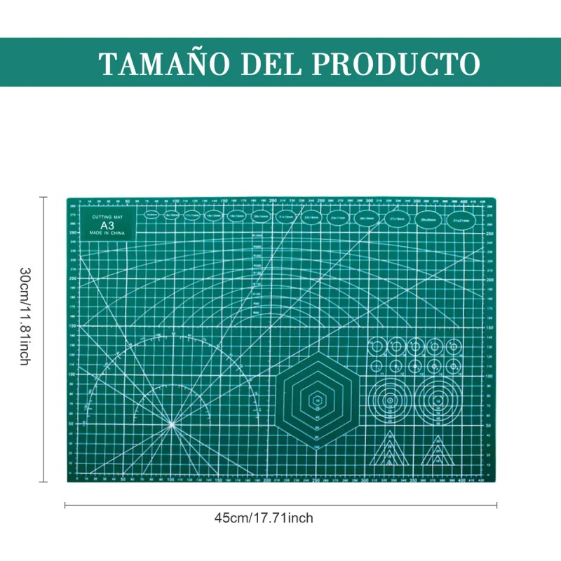 Hapemein Tapete de Corte Autocurativo A3 (30x45 cm) - Doble