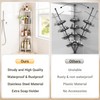 ELYKEN Corner Shower Caddy Standing, 4 Tier Rustproof Metal Shower