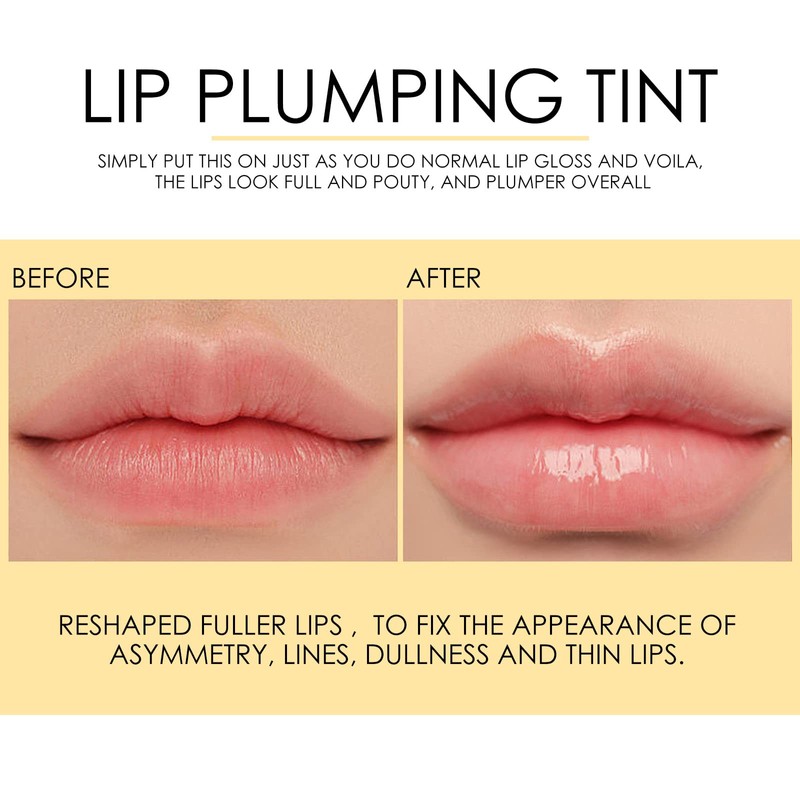 KYDA Natural Lip Plumper, 1pcs, Plant Extracts Lip Gloss Lip